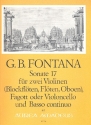 Sonate Nr.17 fr 2 Violinen (Blockflten, Flte, Oboen), Fagott (Violoncello) und Bc