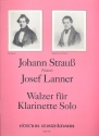 Johann Strauss (Vater) und Joseph Lanner, Walzer fr Klarinette solo