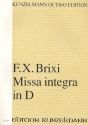 Missa integra D-Dur fr 4 Soli, Chor und Orchester Partitur