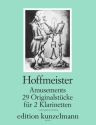 Amusements - 29 Originalstcke fr 2 Klarinetten