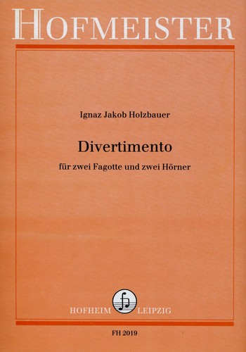 Divertimento fr 2 Fagotte und 2 Hrner Partitur und Stimmen