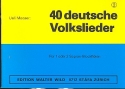 40 deutsche Volkslieder Band 2 fr 2 Blockflten