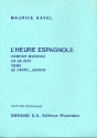 L'heure espagnole partition miniature comedie musicale en un acte