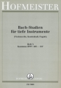 Bach-Studien für tiefe Instrumente Band 3 Kantaten BWV103-137 (Cello/Baß/Fagott)