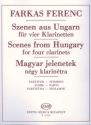 Szenen aus Ungar fr 4 Klarinetten Spielpartitur