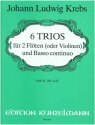 6 Trios Band 2 (Nr.4-6) fr 2 Flten (Violinen) und Bc