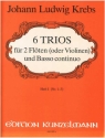 6 Trios Band 1 (Nr.1-3) fr 2 Flten (Violinen) und Bc