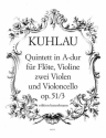 Quintett A-Dur op.51,3 fr Flte, Violine, 2 Violen und Violoncello Stimmen