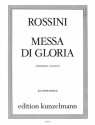Messa di Gloria fr Soli, gem Chor und Orchester Klavierauszug
