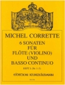 6 Sonaten op.13 Band 1 (Nr.1-3) fr Flte (Violine) und Bc