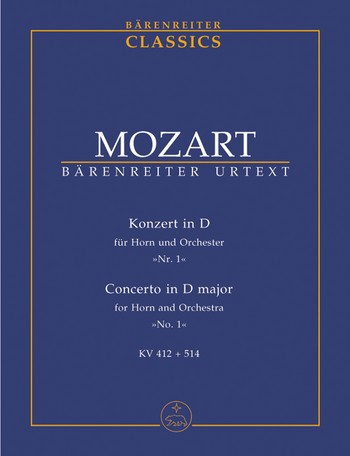 Konzert D-Dur KV412 fr Horn und Orchester Studienpartitur