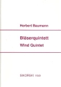 Quintett fr Flte, Oboe Klarinette, Horn (F), Fagott Partitur und Stimmen