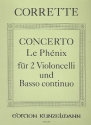 Concerto Le Phnix fr 2 Violoncelli und Bc Partitur und Stimme