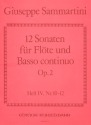 12 Sonaten op.2 Band 4 (Nr.10-12) fr Flte und Bc