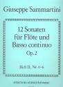 12 Sonaten op.2 Band 2 (Nr.4-6) fr Flte und Bc