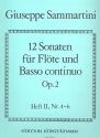 12 Sonaten op.2 Band 2 (Nr.4-6) fr Flte und Bc