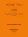 Sonate D-Dur fr Trompete, 2 Violinen und Bc fr Trompete und Klavier