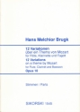 12 Variationen ber ein Thema von Mozart op.10 fr Flte, Klarinette und Fagott,  Stimmen