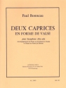 2 caprices en forme de valse pour saxophone alto solo, piano ad lib.