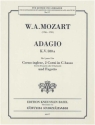 Adagio KV580a fr Corno inglese, 2 corni in C, Basso und Fagott Partitur und Stimmen