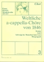 Weltliche a cappella Chre von 1846 Band 3 