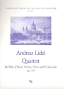 Quartett op.7,4 fr Flte, Violine, Viola und Violoncello Stimmen