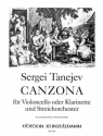 Canzona fr Violoncello, Klarinette und Streichorchester fr Violoncello (Klarinette) und Klavier