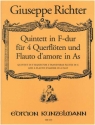 Quintett F-Dur fr 4 Flten und flauto d'amore in As
