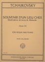 Souvenir d'un lieu cher op.42 for violin and piano