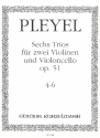 6 Trios op.51 Band 2 (Nr.4-6) fr 2 Violinen und Violoncello Stimmen