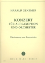 Konzert fr Alt-Saxophon und Orchester Klavierauszug des Komponisten