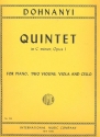 Quintet c minor op.1 for piano, 2 violins, viola and cello