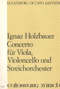Konzert für Viola, Violoncello und Streichorchester Partitur