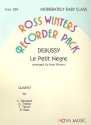 Le petit ngre for 4 recorders (SATB) score and parts