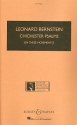 Chichester Psalms HPS 1201 fr Knabenstimme, gemischter Chor (SATB) und Orchester, oder Sopran, g Studienpartitur