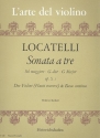 Sonata  tre sol maggiore op.5,1 per 2 violini (flauti traversi) e bc Partitur und 3 Stimmen