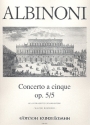 Concerto  cinque a-Moll op.5,5 fr Violine und Streicher fr Violine und Klavier