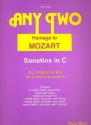Homage to Mozart sonatina c major for 2 windinstruments 2 flutes/2recorders/flute and oboe