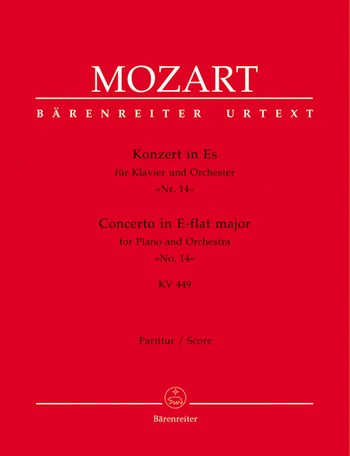 Konzert Es-Dur KV449  fr Klavier und Orchester Partitur