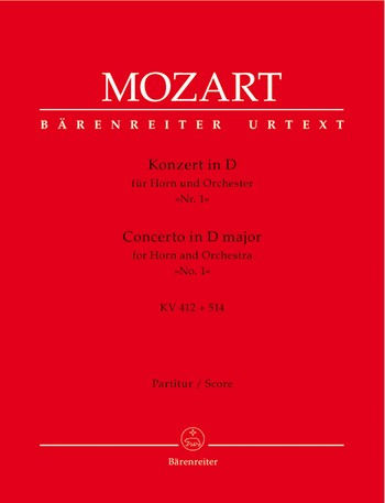 Konzert D-Dur KV412 fr Horn und Orchester Partitur