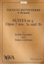 Suites g minor op.2 nos.3a+b for treble recorder and bc