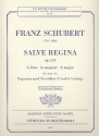 Salve Regina A-Dur op.153 für Sopran und Streicher Partitur und Stimmen