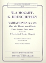 Variationen KV455 ber ein Thema von Gluck fr 2 Klarinetten, 2 Hrner und 2 Fagotte