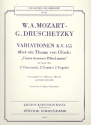 Variationen KV455 ber ein Thema von Gluck fr 2 Klarinetten, 2 Hrner und 2 Fagotte
