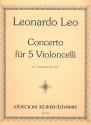 Konzert fr 5 Violoncelli Stimmen