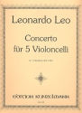 Konzert fr 5 Violoncelli Stimmen
