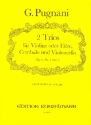 2 Trios op.6,1-2 fr Violine (Flte), Cembalo und Violoncello Partitur und Stimmen
