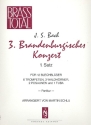 Brandenburgisches Konzert Nr.3 (1. Satz) fr 12 Blechblser (6 Trompeten, 3 Waldhrner, 2 Posaunen, Tuba ),  Partitur