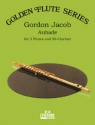 Aubade for 2 flutes and clarinet score and parts