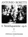 6 Streichquartette op.6 Band 1 (Nr.1-3)  Stimmen